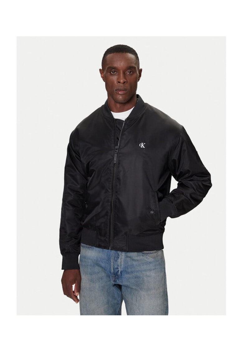 Geaca bomber barbati negru -
