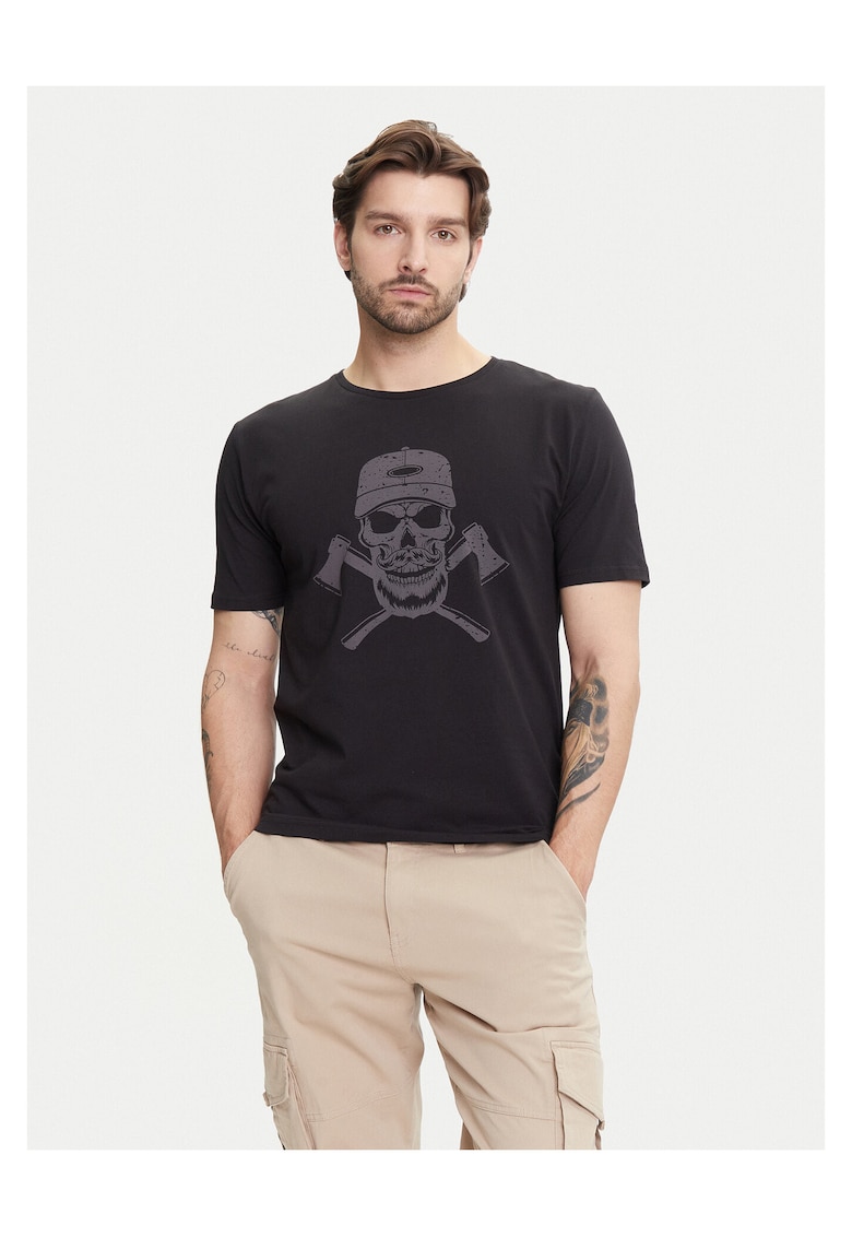 Tricou barbati negru - bumbac
