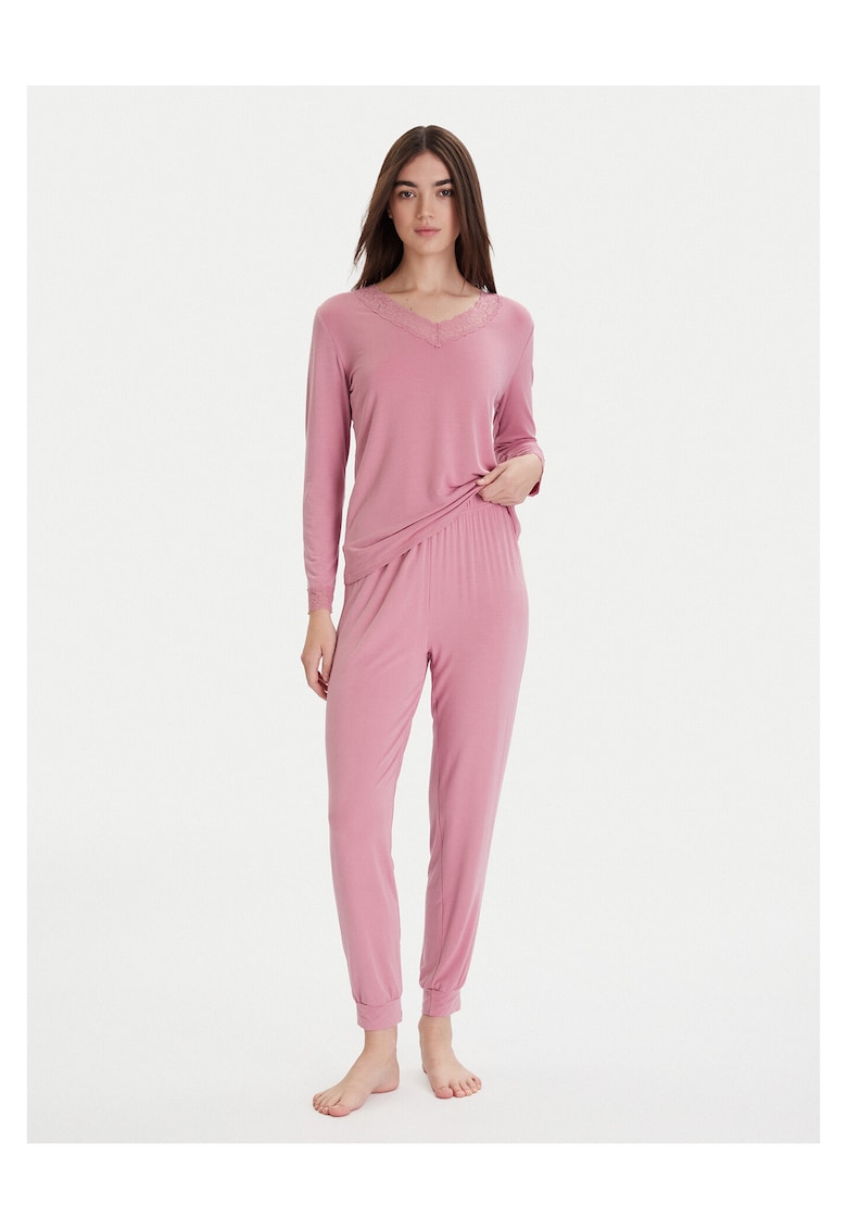 Ysabel Mora Pijamale dama roz - din material moale