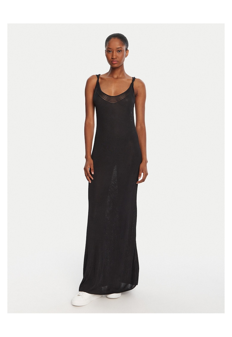 Rochie tricotata de dama negru