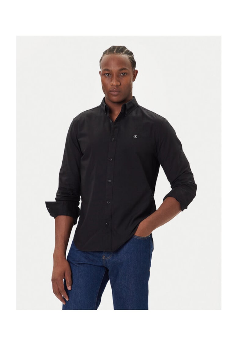 Camasa barbati negru - bumbac -