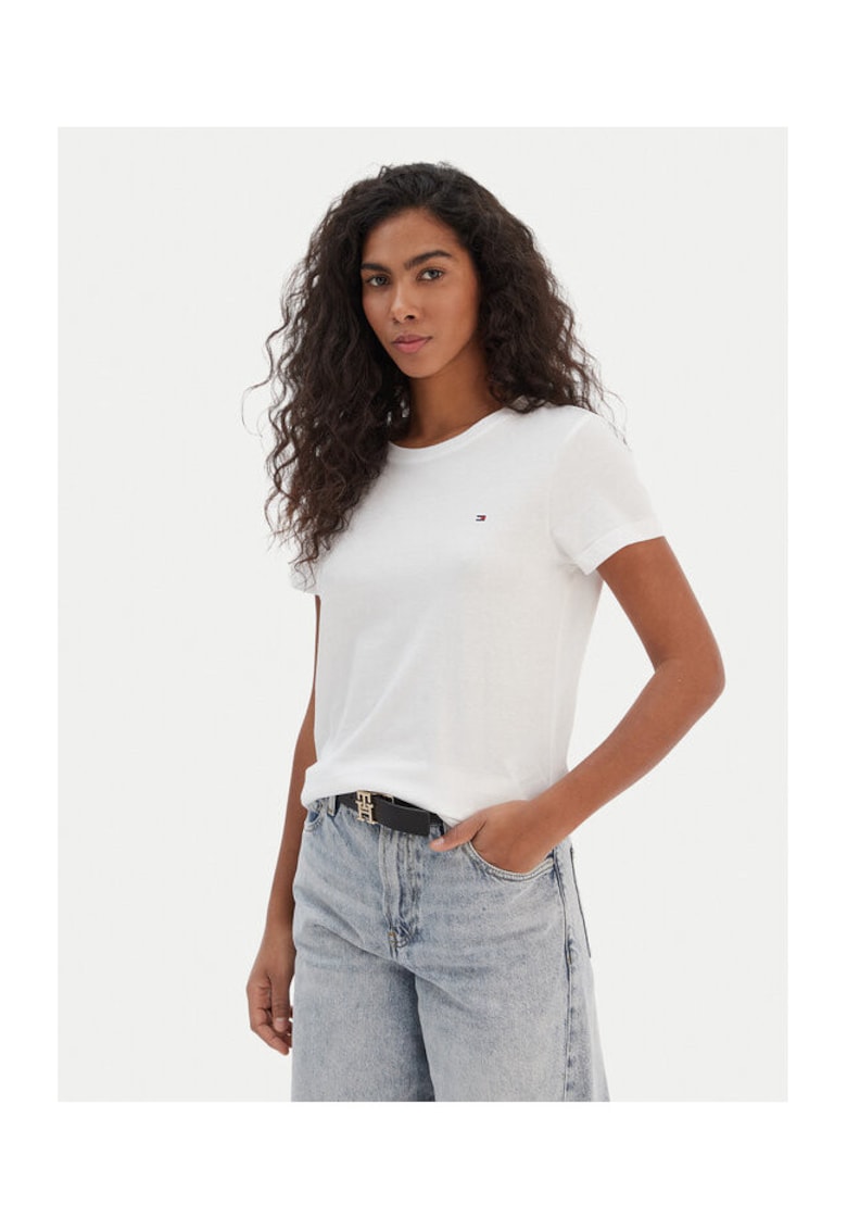Tricou dama - alb - logo -