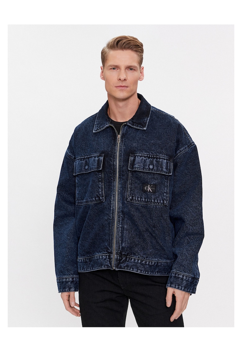Geaca de blugi barbati bleumarin - denim