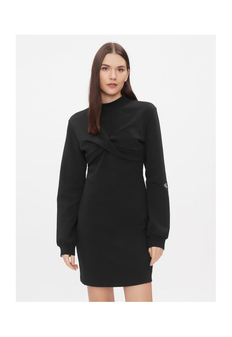 Rochie tricotata de dama J20J222889 - negru