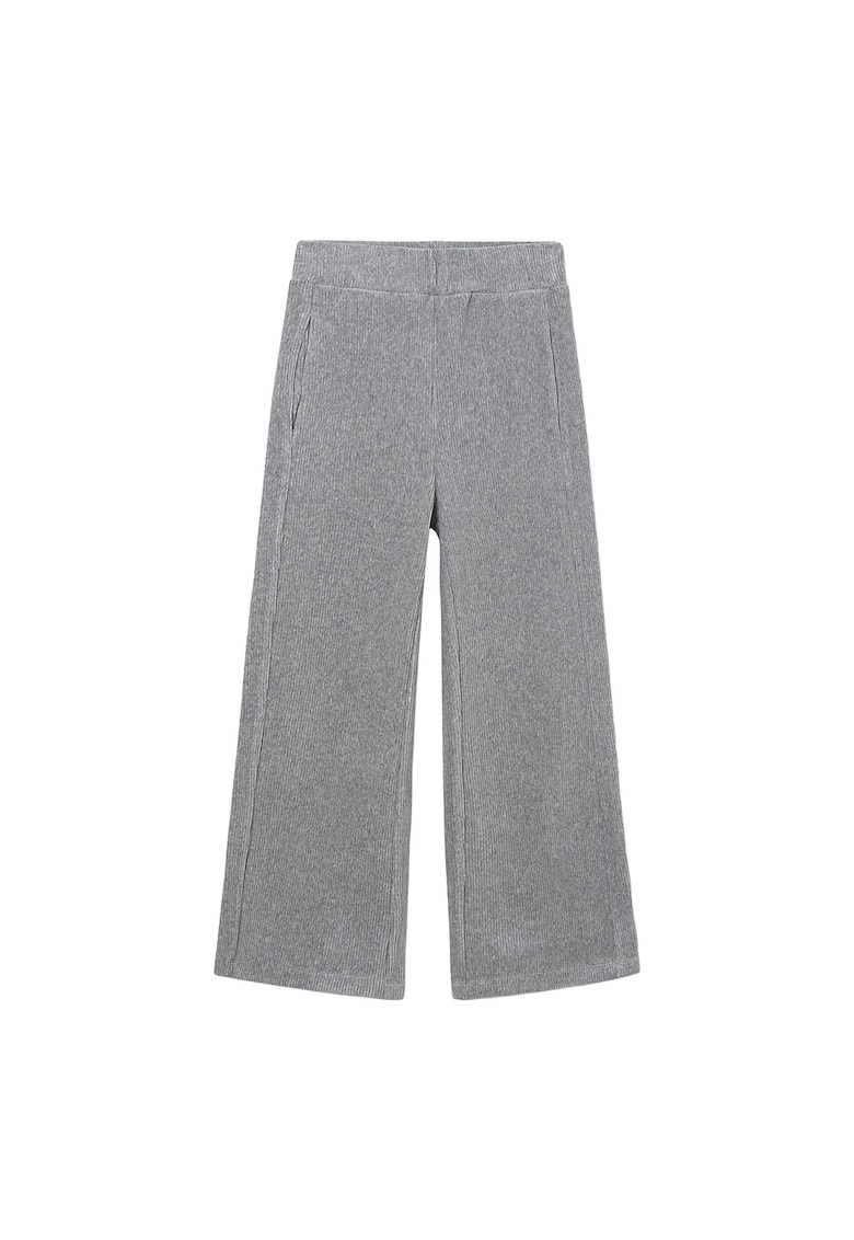 Pantaloni din material textil gri