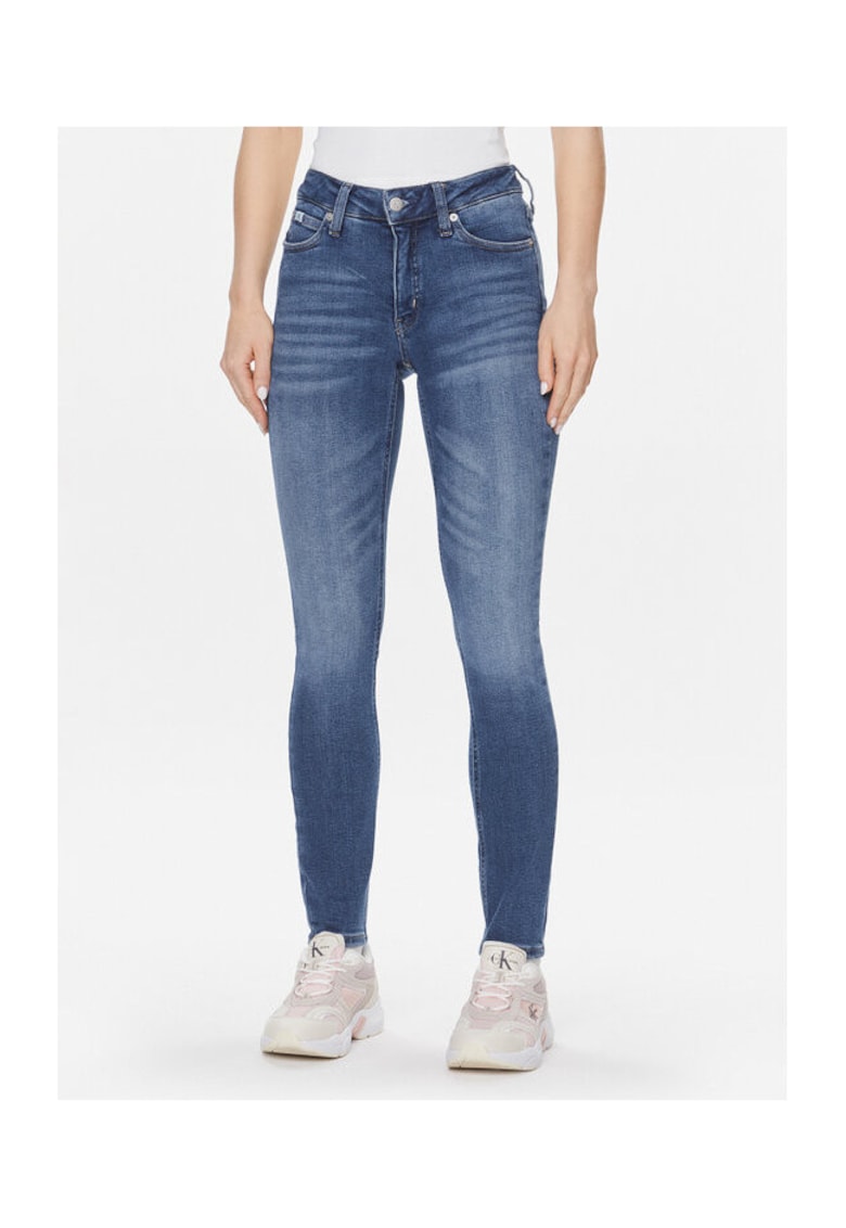 Blugi Skinny Dama Albastru