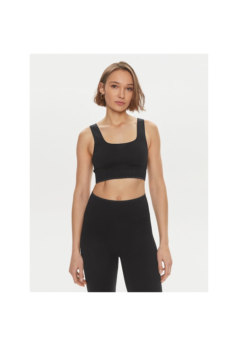 Bustiera sport dama negru - elastic
