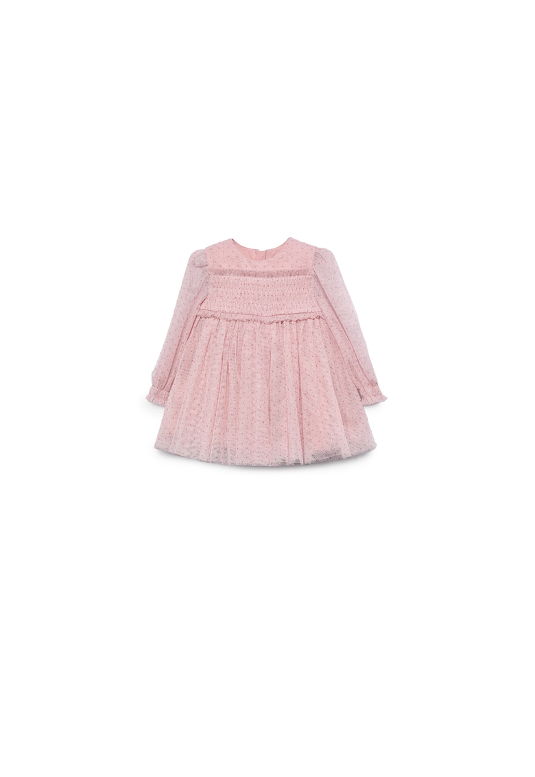Rochie fete - Abel & Lula - eleganta - roz - buline -