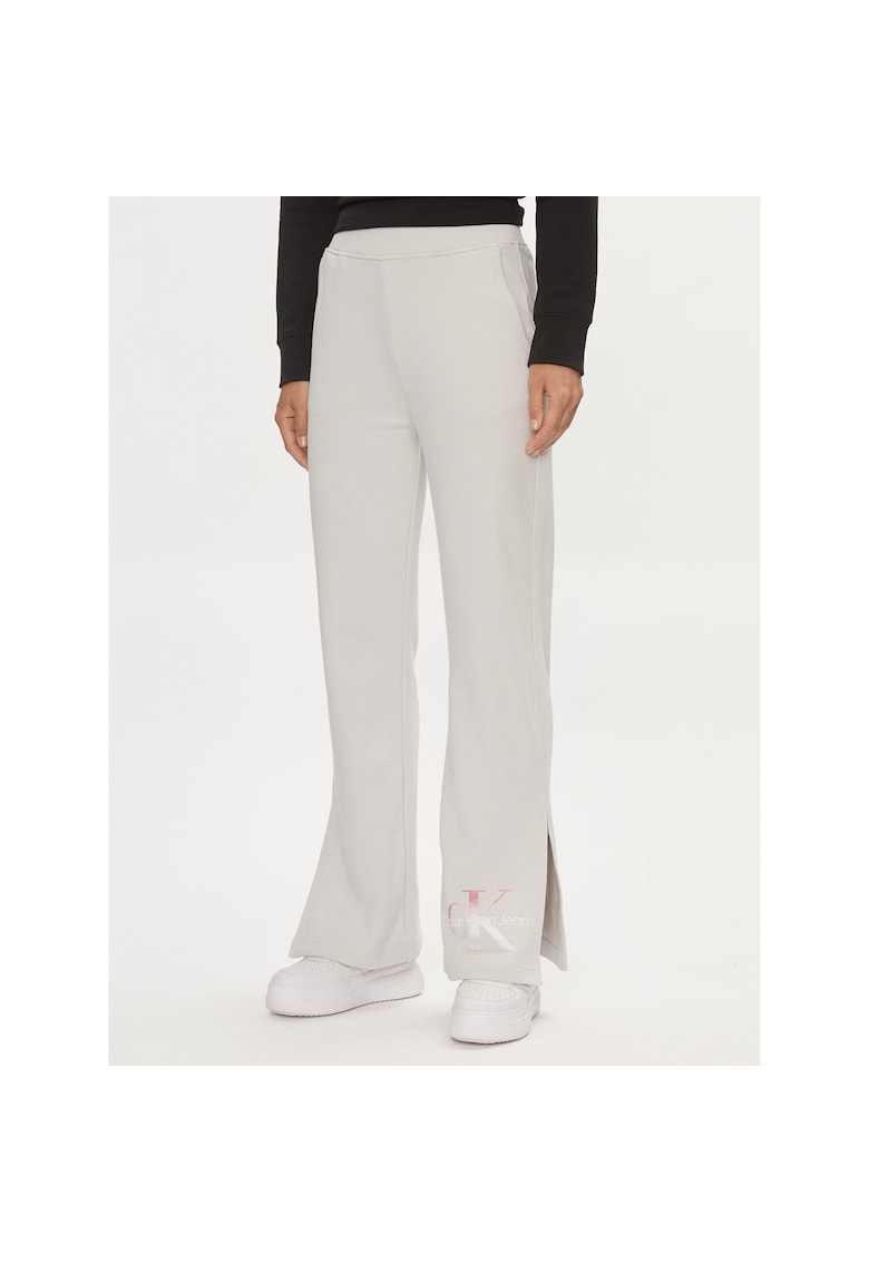 Pantaloni de trening pentru dama evazati - gri