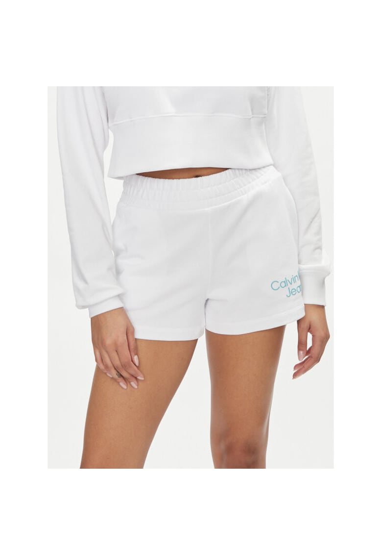 Pantaloni sport dama alb -