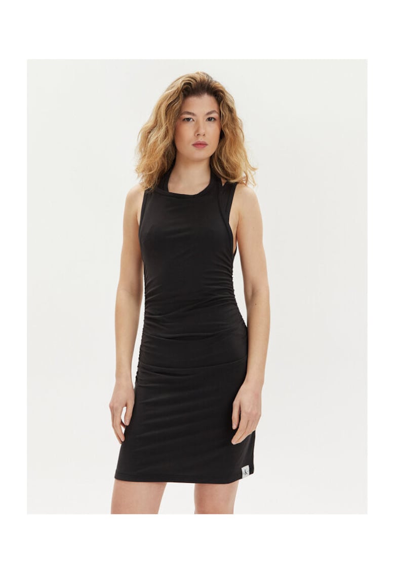 Rochie de vara dama negru - 100% bumbac