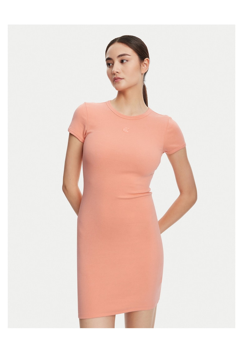 Rochie casual dama corai - fabric de calitate