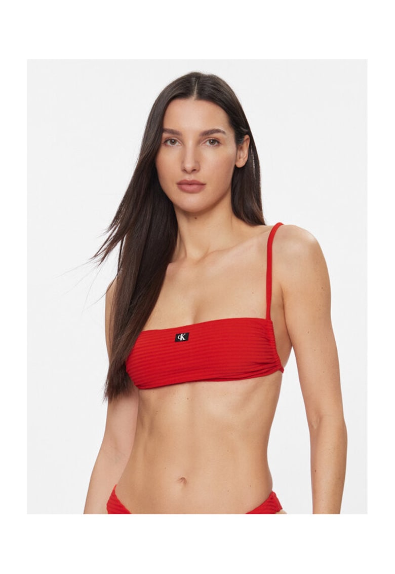 Top de baie dama - bikini rosu