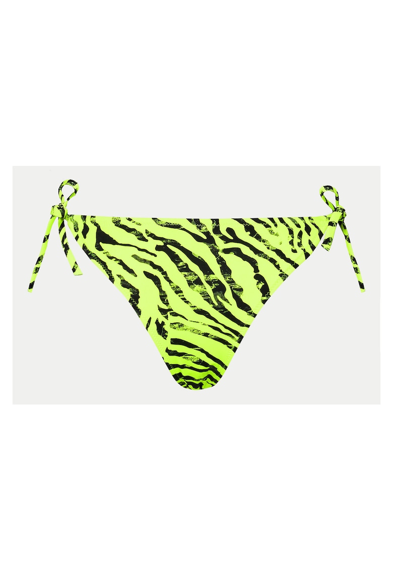 Slip de baie dama - negru-verde -