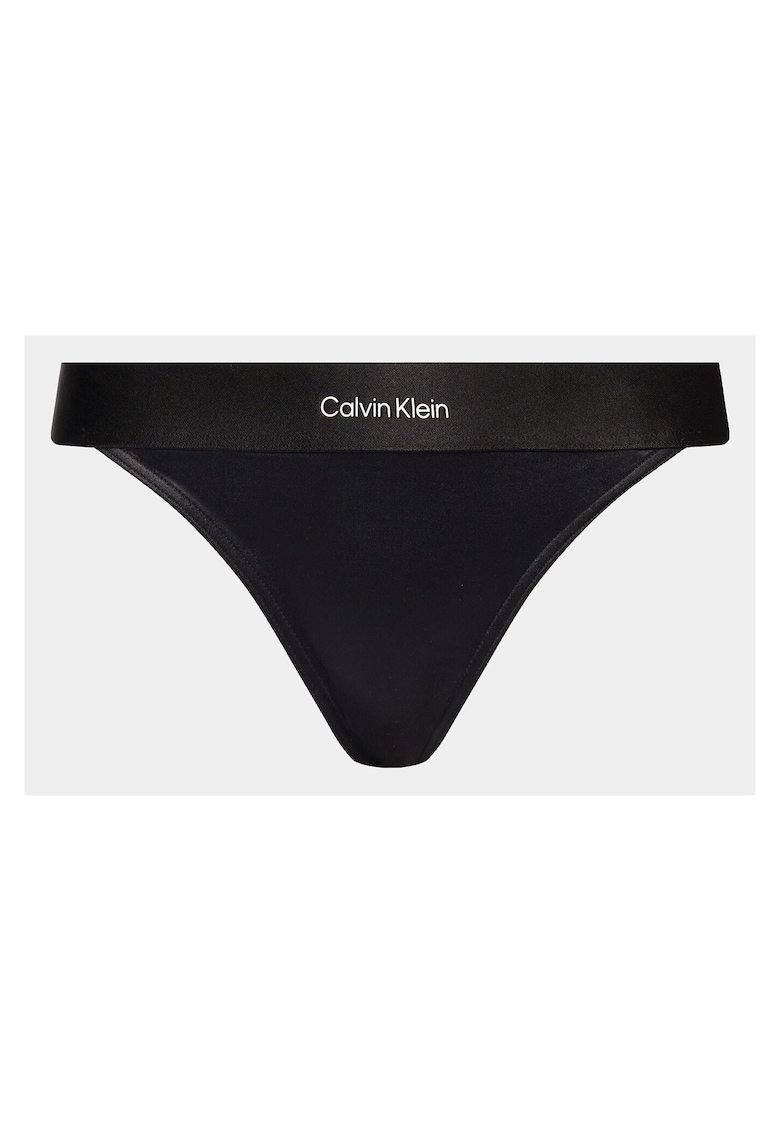 Slip de baie bikini negru - elastic