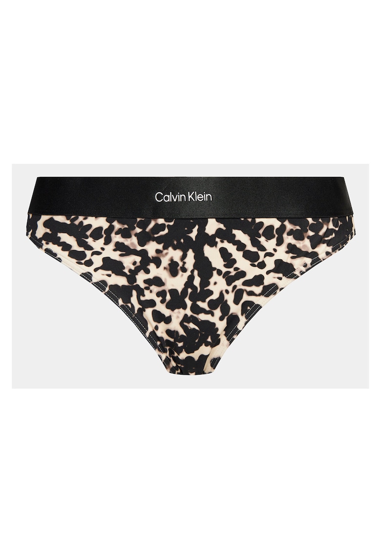 Slip de baie dama - bej/negru -