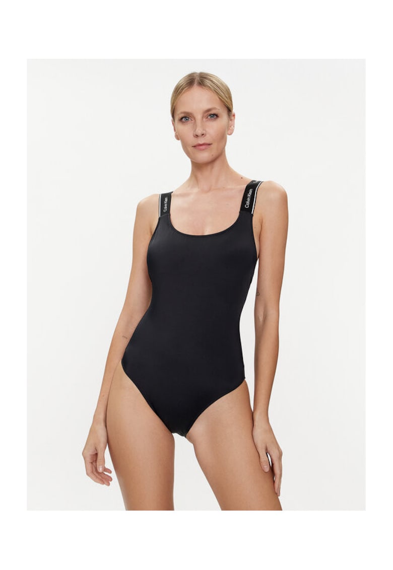 Costum de baie dama negru - elastic - intreg -