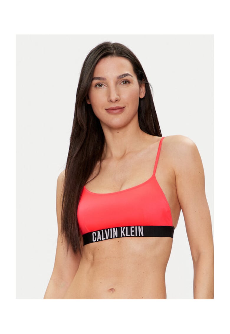 Top de baie dama - bikini rosu - elastic