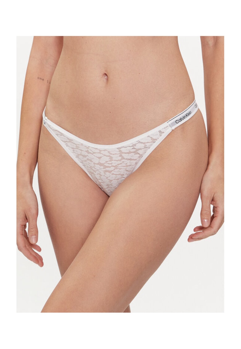 Chiloti brazilieni dama alb - lenjerie intima