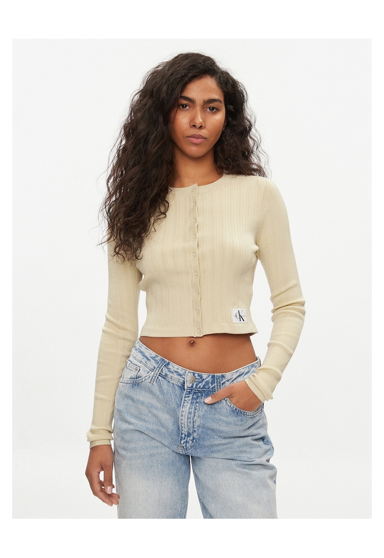 Cardigan dama verde - pulover din material moale