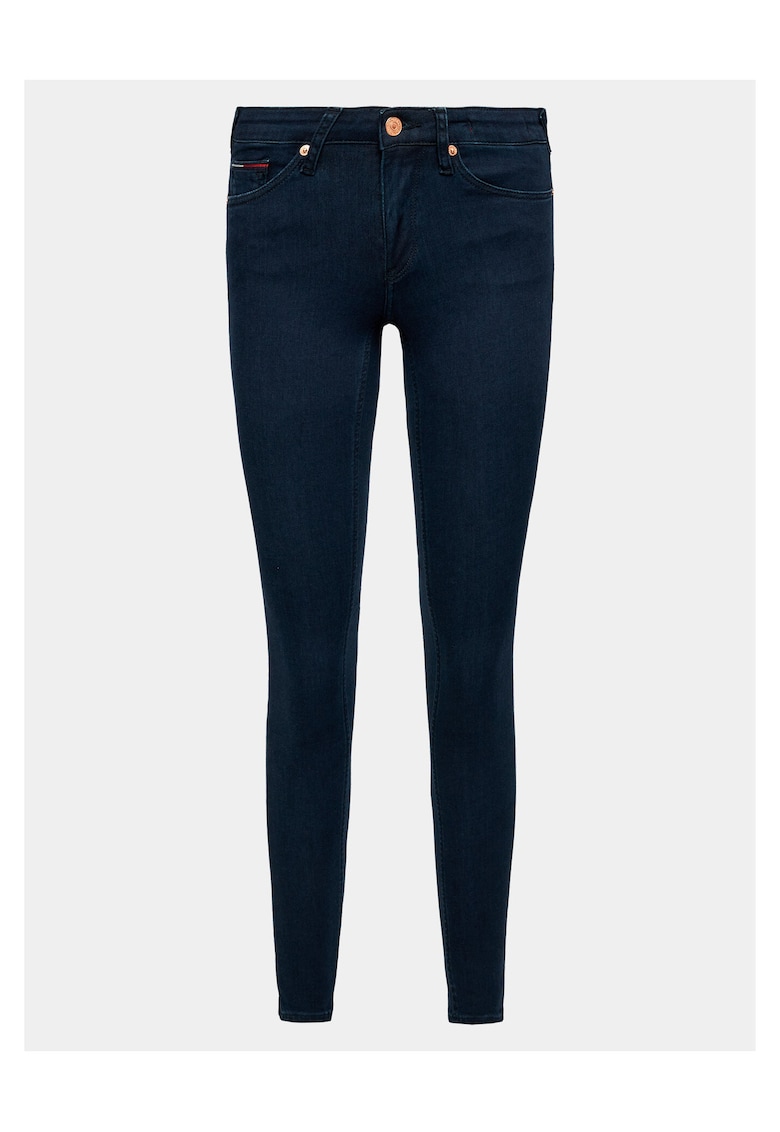 Blugi skinny fit dama - bleumarin