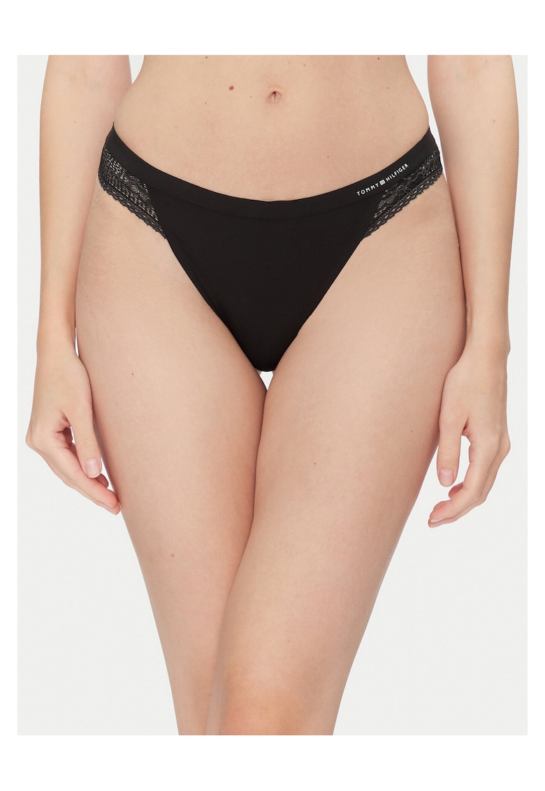 Chiloti tanga negru - lenjerie intima dama -