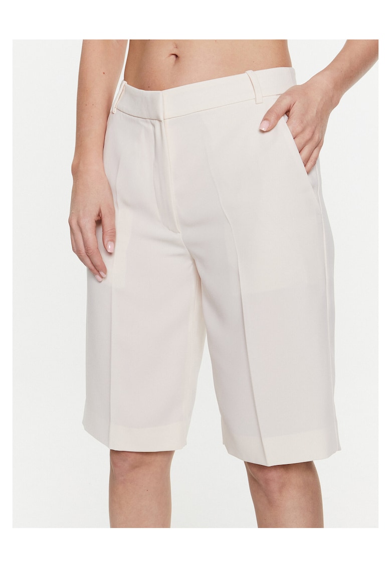 Pantaloni scurti pentru dama ecru -