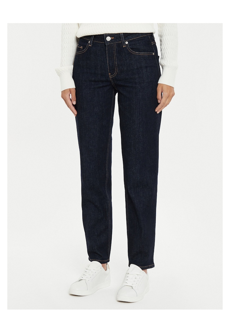 Blugi dama model Straight Fit - Bleumarin -