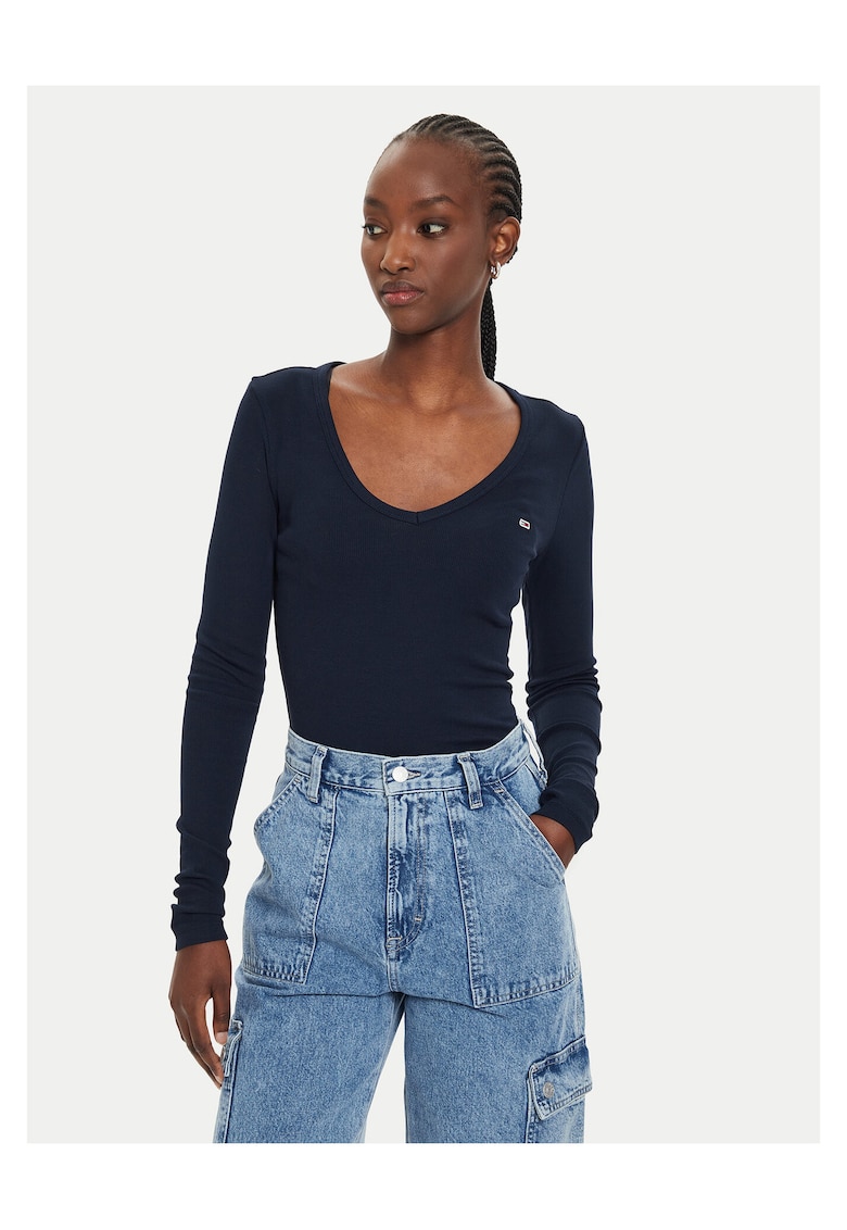 Bluza dama bleumarin