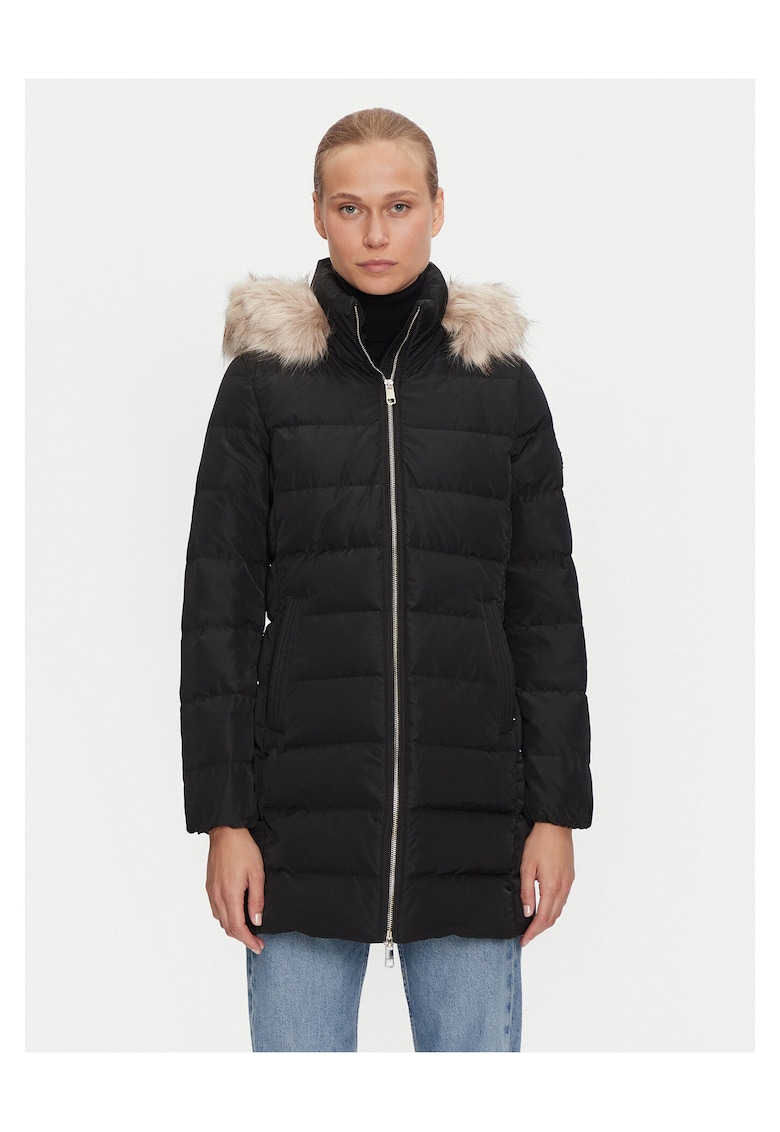 Tommy Hilfiger Geaca de puf dama material de calitate - Negru