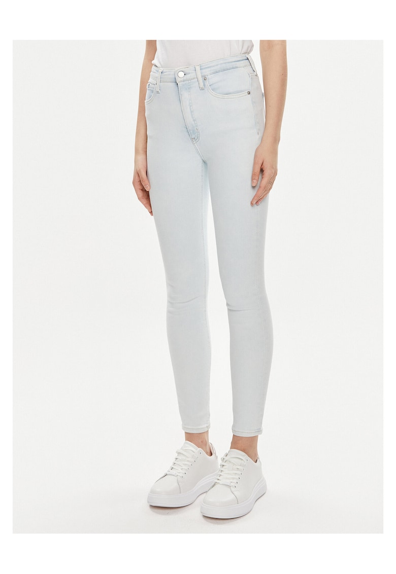 Blugi dama albastru denim - Albastru