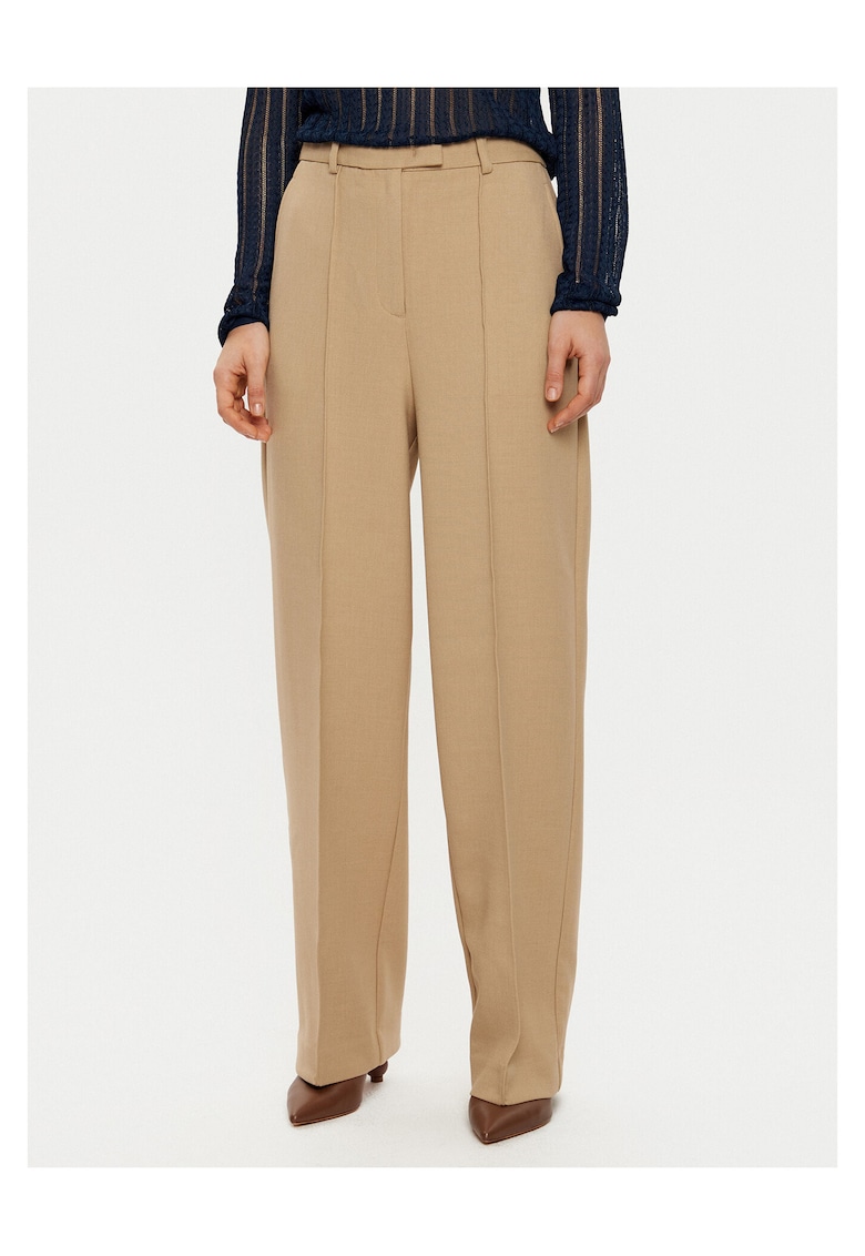 Pantaloni pentru dama bej - model elegant