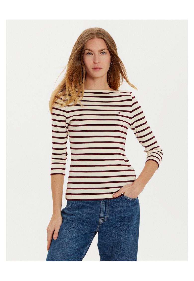 Bluza dama bej/alb