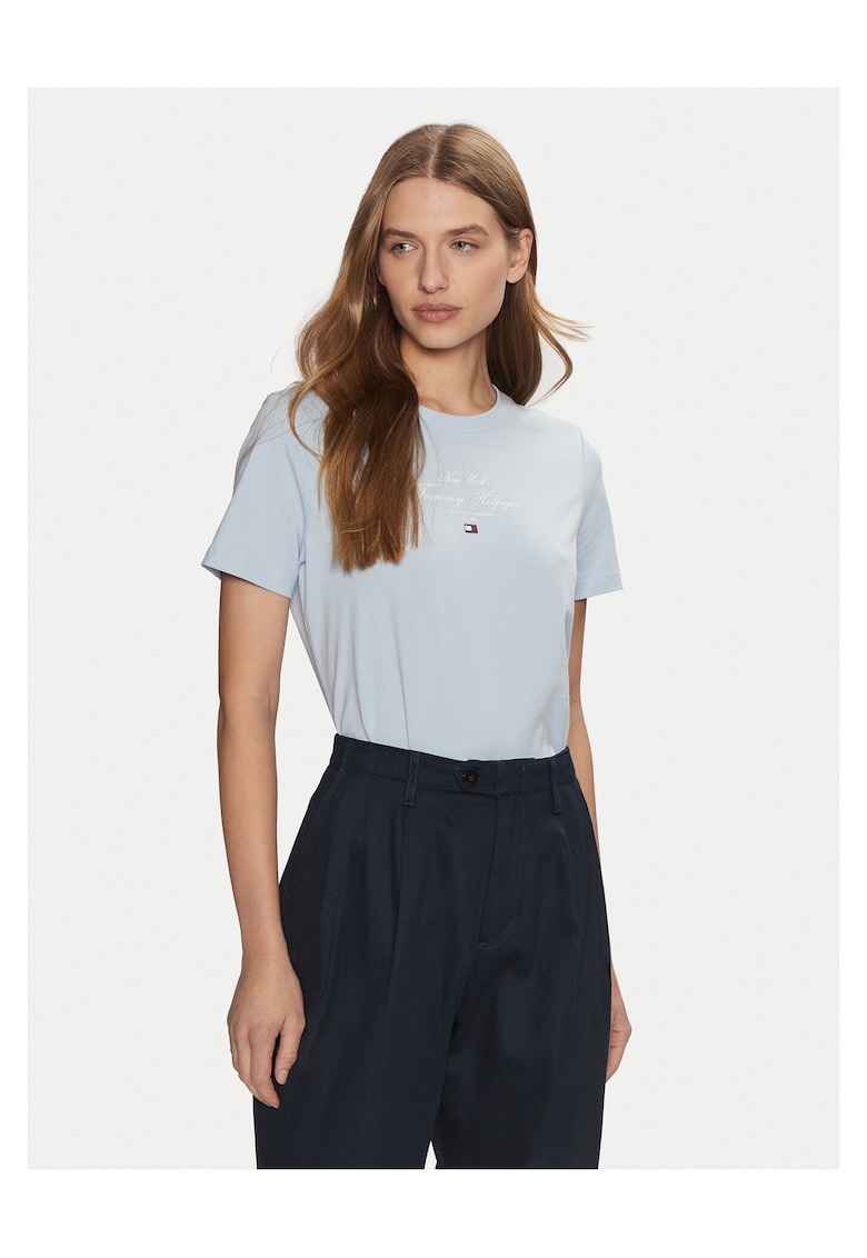 Tricou dama - albastru deschis -