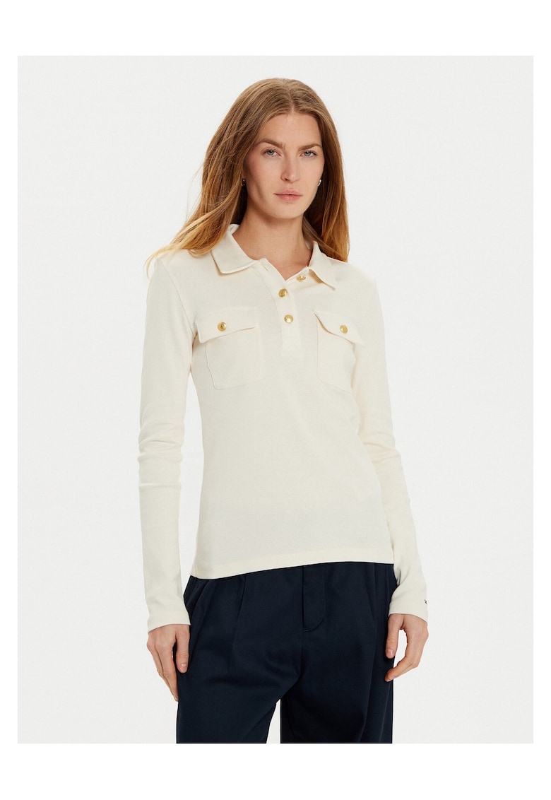 Bluza polo dama - Ecru