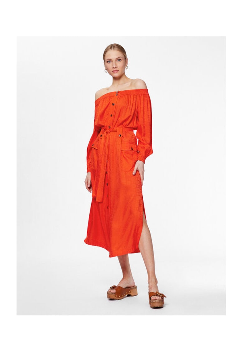 Rochie de vara - portocalie - 40 -