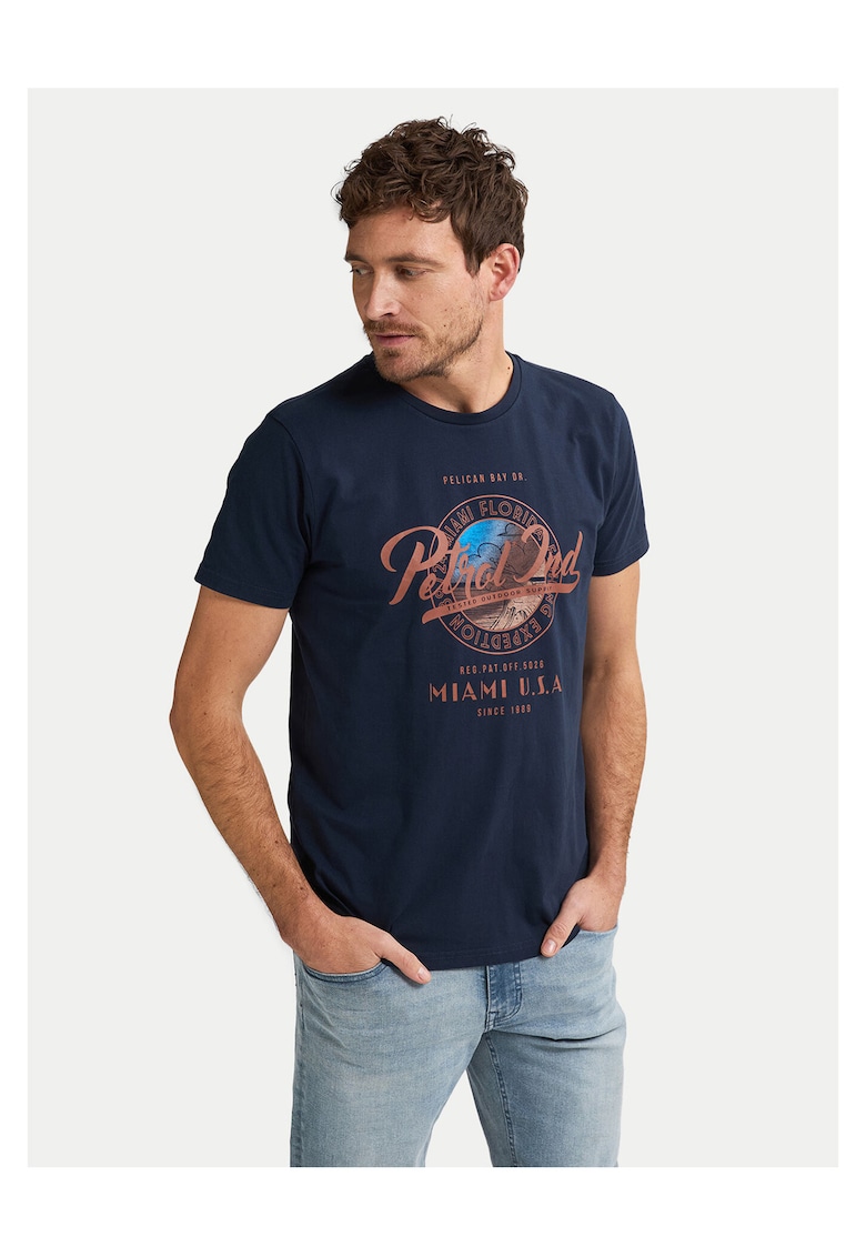 Tricou bleumarin barbati bumbac