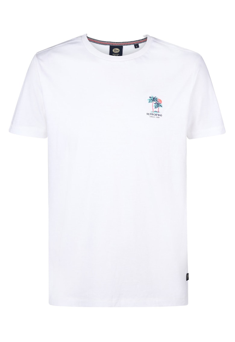Tricou barbat - alb - bumbac