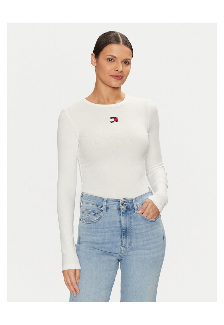 Bluza dama alba - din material confortabil
