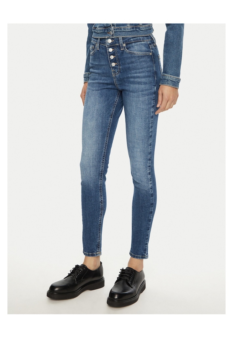 Blugi Skinny Fit Dama Albastru