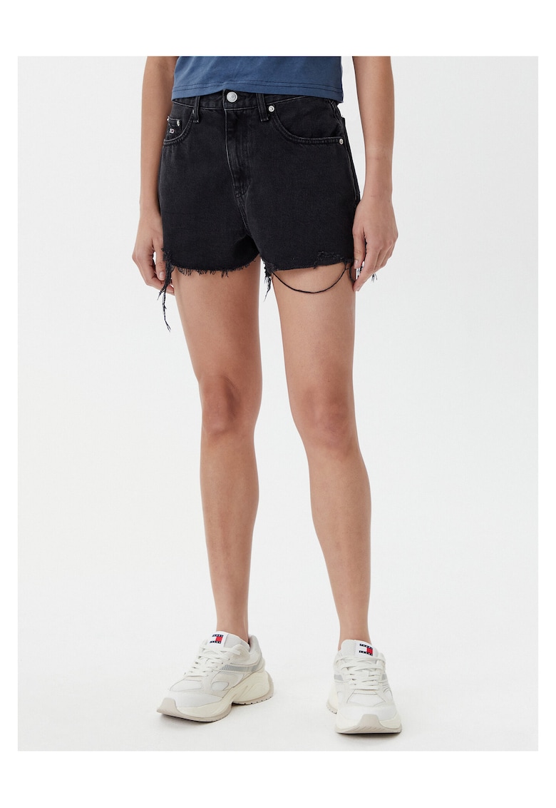 Blugi scurti pentru dama negru - denim -