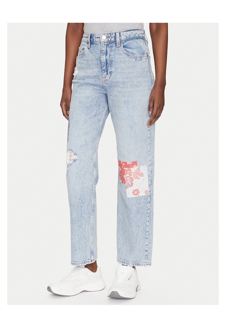 Blugi dama Model Straight Fit - Albastru Denim