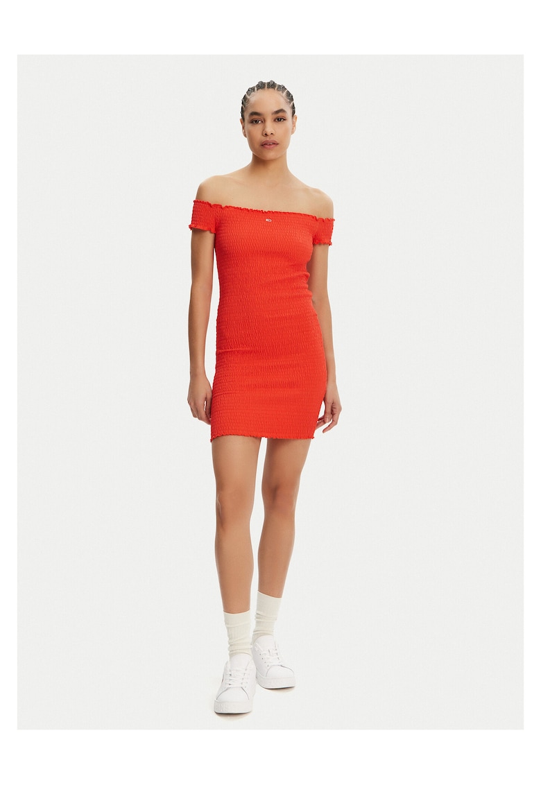 Rochie de vara portocalie - 100% bumbac