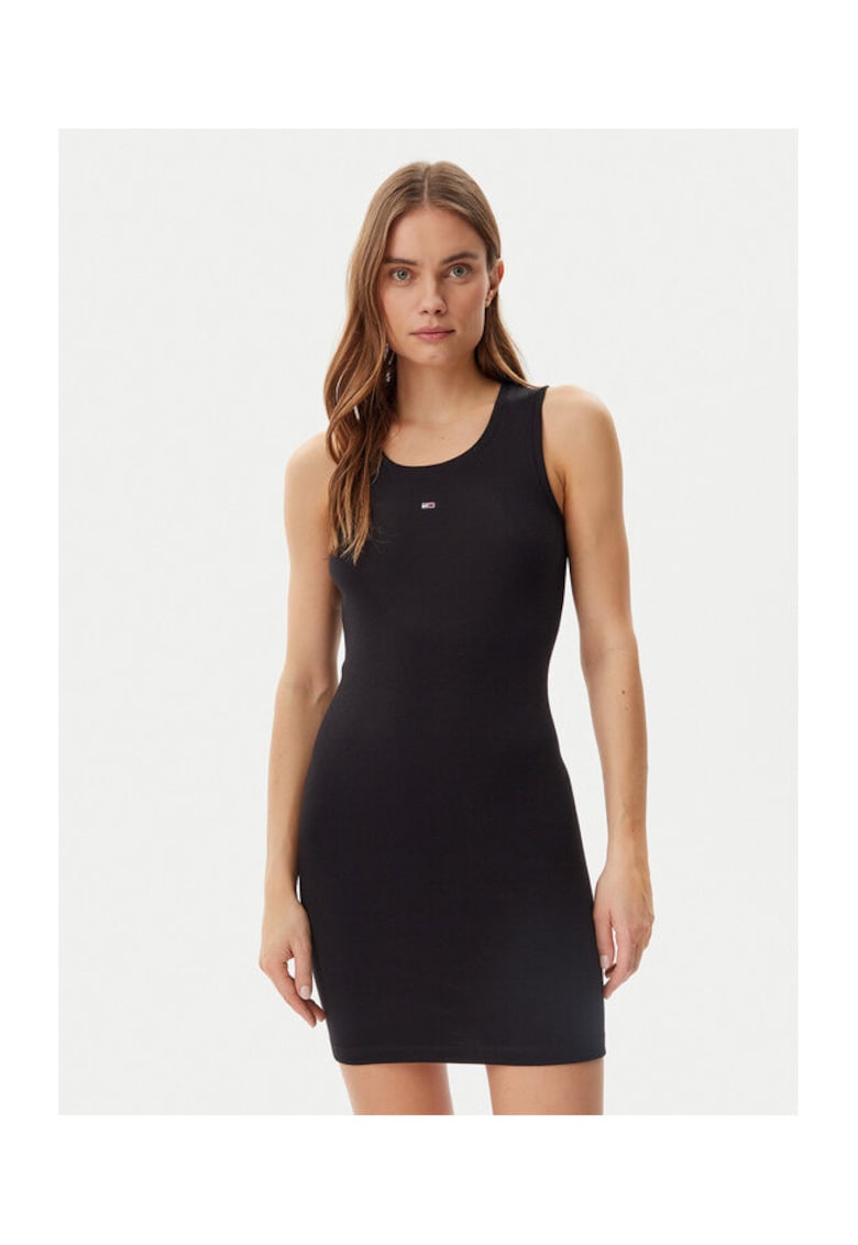 Rochie casual de dama negru -