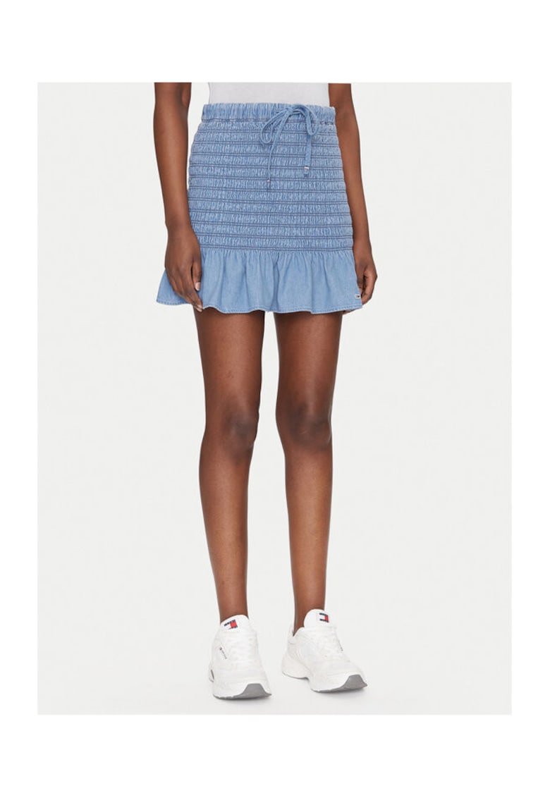 Fusta mini dama albastru - denim