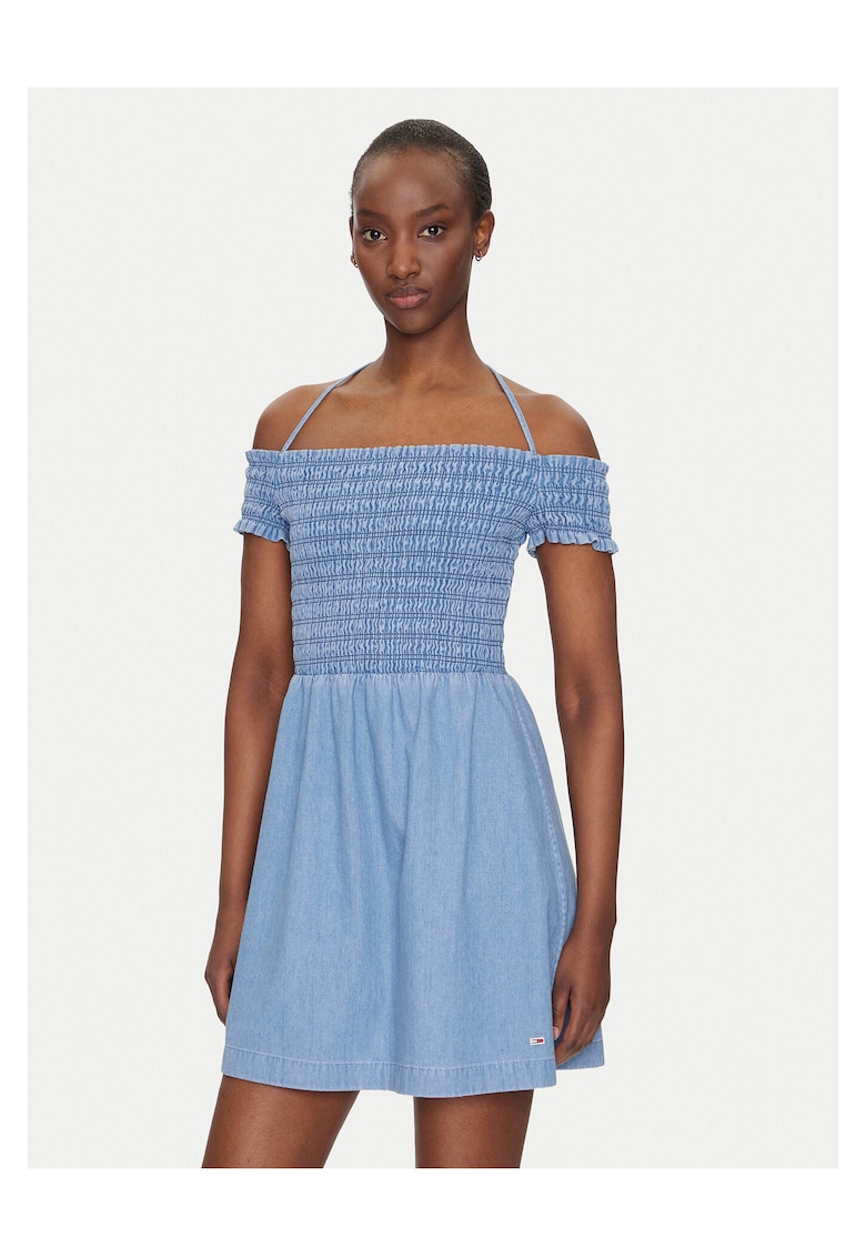 Rochie de vara dama albastru - 100% bumbac