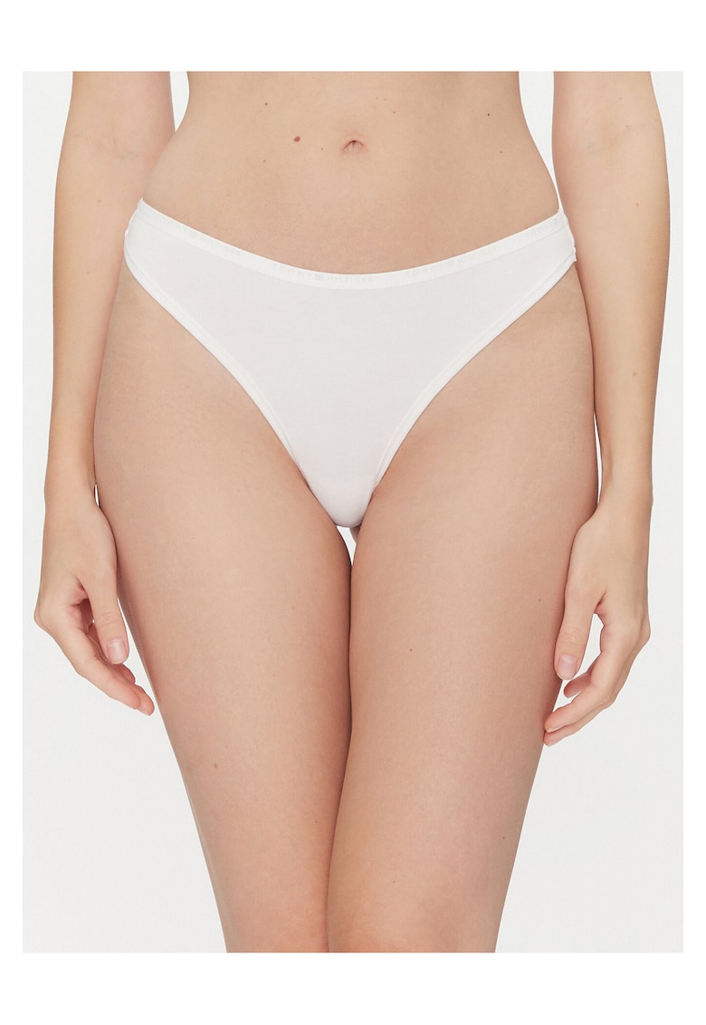 Chiloti tanga dama alb - lenjerie intima