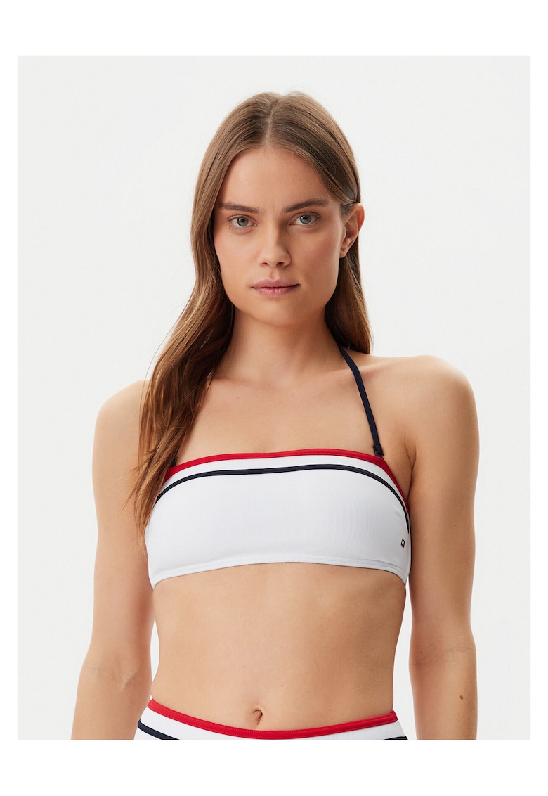 Top de baie dama - alb - elastic -