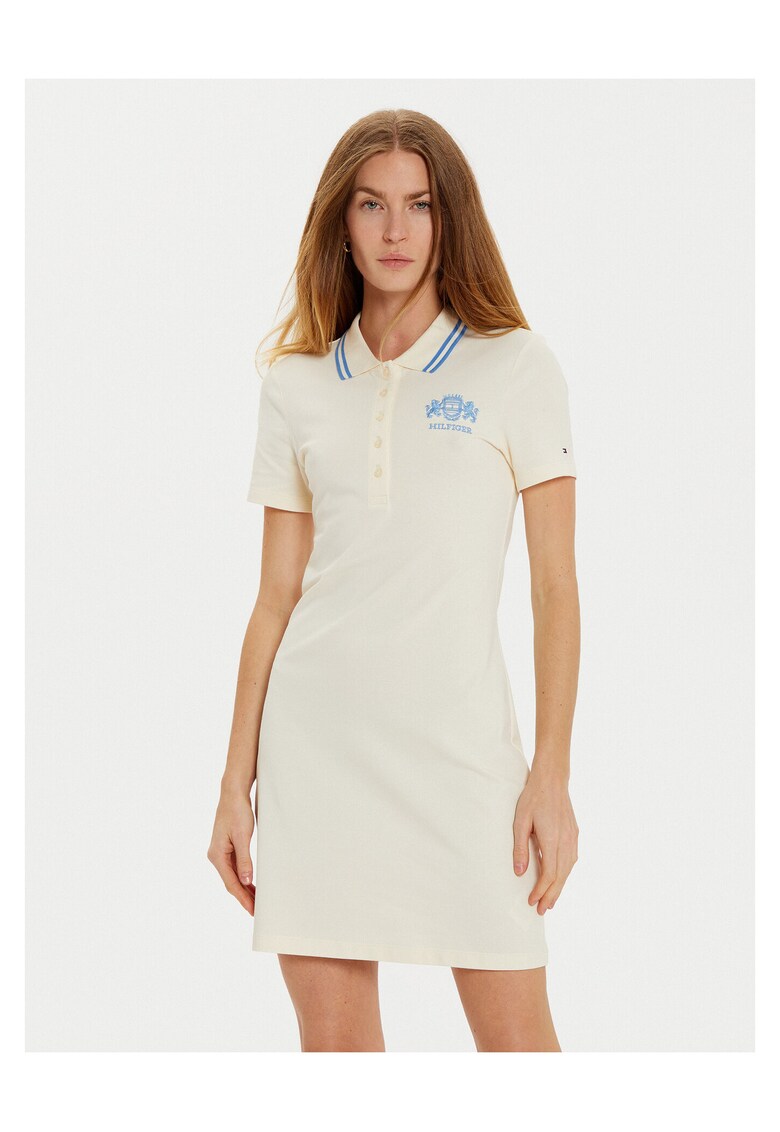 Rochie casual de dama bej -