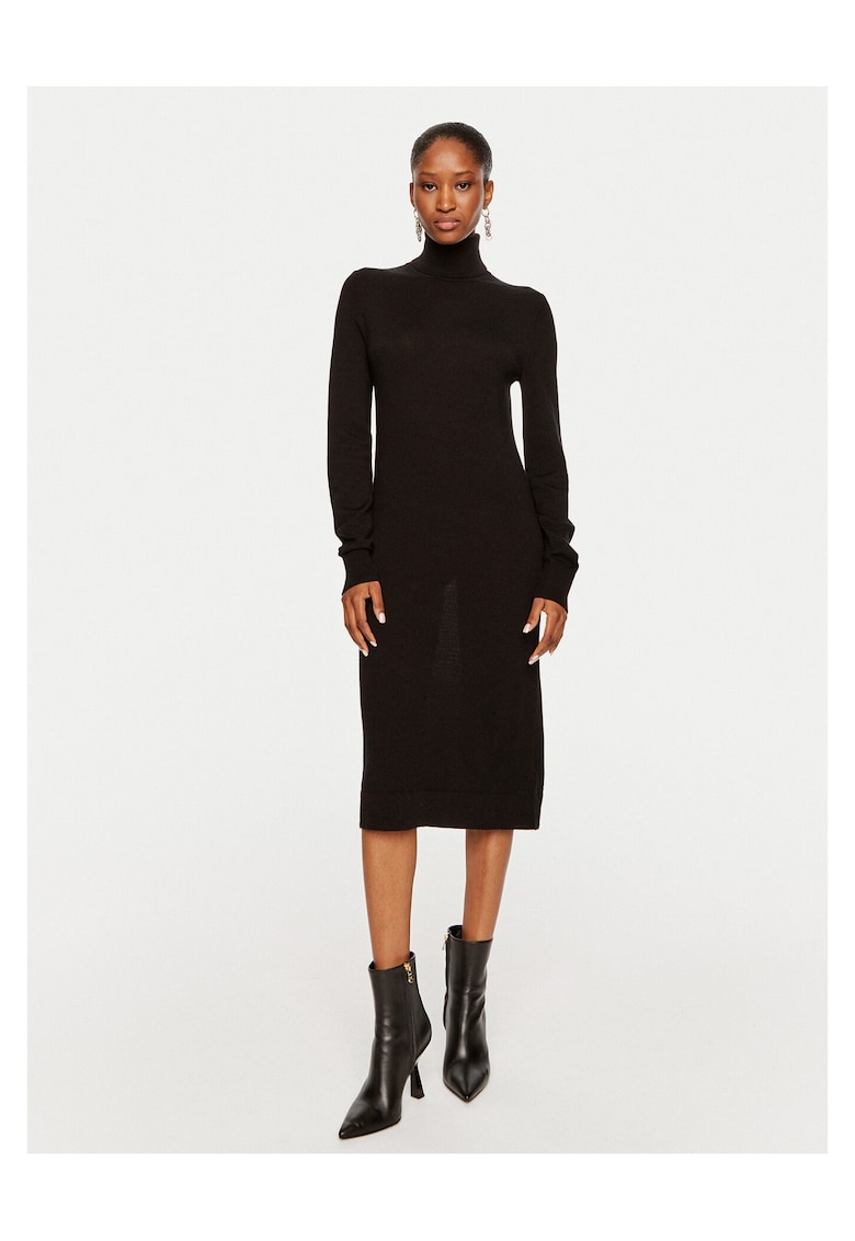 Rochie tricotata de dama negru - 2 caracteristici reprezentative